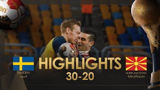 Highlights Sweden  Macedonia Group Stage  27th IHF Mens Handball World Championship  Egypt2021 [upl. by Rowell]