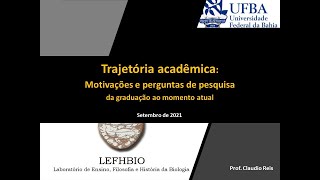 Trajetória acadêmica minhas motivações e perguntas de pesquisa II de II [upl. by Isador]