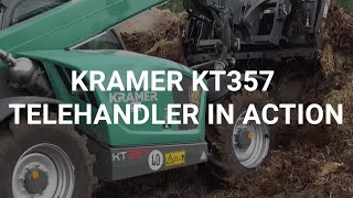 Kramer KT357 telehandler in action [upl. by Esilehc]