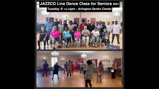 JAZZCO Line Dance Class 4 Seniors Beginner and Senior Friendly Dance Trouble [upl. by Assertal]