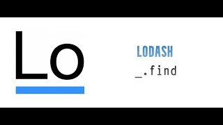 Lodash Tutorials in Hindi 05  find [upl. by Lizned]