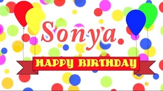 Happy Birthday Sonya Song [upl. by Salina]