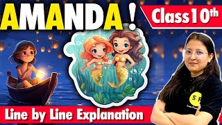 Amanda class 10  Animated Full Story Explained Poem Class 10  Science and fun English Deepika Maam [upl. by Bradley]