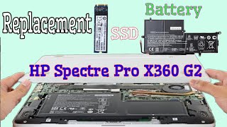 HP Spectre Pro X360 G2 SSD Replacement  How To Replace Battery HP Pro Spectre X360 G2 Laptop [upl. by Leba]