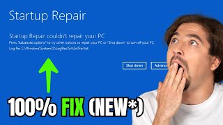 2023 FIX ✅ Startup Repair Couldn’t Repair Your PC In Windows 1011 [upl. by Karen]