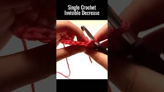 Single Crochet Decrease and Single Crochet Invisible Decrease crochet easycrochet crochetprojects [upl. by Danieu575]