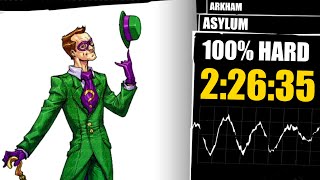 Batman Arkham Asylum Speedrun 100 Hard in 22635 obsolete [upl. by Ethan]