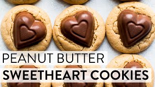 Peanut Butter Sweetheart Cookies  Sallys Baking Recipes [upl. by Azzil]