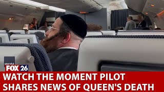 Death of Queen Elizabeth II announced on flight heading to London [upl. by Alexandre]