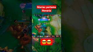 Novaria mendapat maniac pertama mobilelegends novaria mlbb mobilelegend maniac shorts fyp [upl. by Buchheim73]