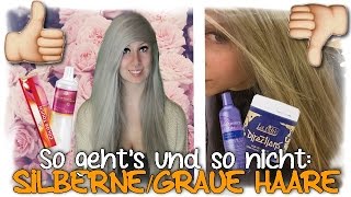 SILBERNE  GRAUE HAARE färbentönen  So gehts und so nicht  deutsch [upl. by Asilenna]