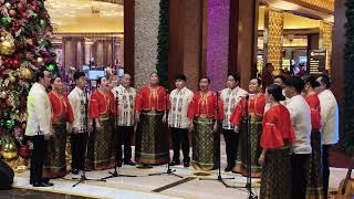 Philippine Madrigal Singers at Solaire Resort Christmas Tree Lighting event [upl. by Neufer]