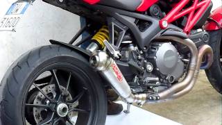 DUCATI MONSTER 1100 EVO SCARICO SILENZIATORE GPR POWERCONE RACING CON DBKILLER [upl. by Brook]