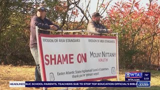 Carpenters union continues protest against Mount Nittany [upl. by Marbut]