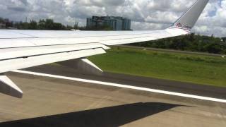 Boeing 737800 American Airlines take off from Puerto Rico to Miami [upl. by Sherrie]