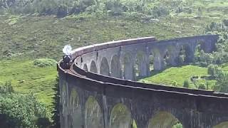 El Jacobite Steam o tren de Harry Potter en el viaducto de Glenfinnan [upl. by Pardoes]