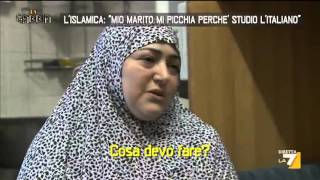 L’islamica “Mio marito mi picchia perché studio l’italiano” [upl. by Ecille]