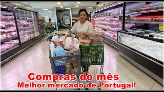 COMPRAS DO MÊS NO MERCADONA🛒 O melhor mercado de Portugal🇵🇹 CHOCADA COM O VALOR Quanto gastei [upl. by Ahs]