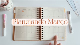 Planejando o mês de Março no Planner 💕 [upl. by Eneirda504]