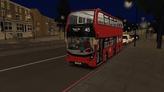 OMSI 2 London  E400 MMC London Update  Route 415 Bricklayers Arms to Tulse Hill Station [upl. by Marthena]