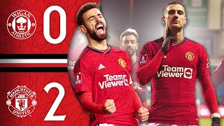 FA Cup Victory At Wigan 🙌  Wigan 02 Man Utd  Highlights [upl. by Abey]