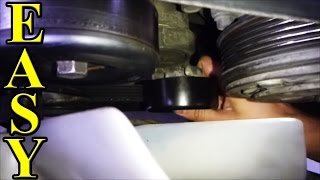 Belt Tensioner Pulley How to replace EASY and CHEAP [upl. by Enimsaj]