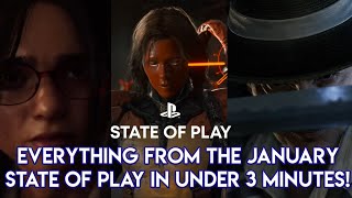 Everything from the January State of Play in Under 3 Minutes [upl. by Quintin]