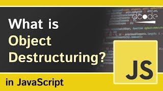 Object Destructuring in Javascript [upl. by Nedra]