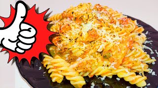 MACARRONES con TOMATE y ATUN ▶ Receta Pasta con atún ✅ [upl. by Almena521]