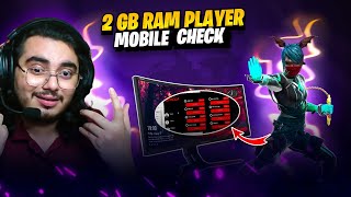 Faster 2 GB RAM Player 📈 Mobile Check📲 2 GB Player Log In iPhone 📵 To Join NG 🔥 Free Fire India [upl. by Oiredised]