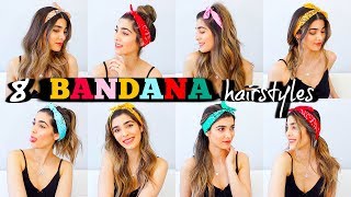 8 TRENDY BANDANA HAIRSTYLES FOR SUMMER  How to Style Bandanas [upl. by Elvah]