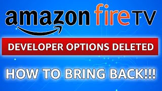 Fire TV Devices  How to Enable Developer Options [upl. by Ecneret]