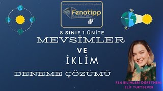 8sınıf Mevsimler ve İklim Deneme Çözümü [upl. by Jessalyn113]