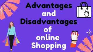 english  online shopping advantage and disadvantage simple easy with hindi point rohit [upl. by Lairea]