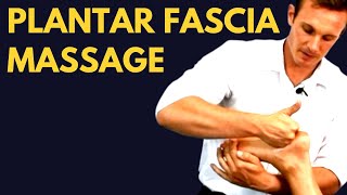 Plantar Fascia Deep Tissue Massage Techniques Hands on and IASTM [upl. by Garrik560]