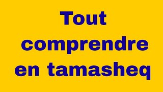 Apprendre la langue Tamasheq  Tout comprendre en tamasheq 33 [upl. by Nosiaj843]