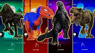 🦖 Indoraptor vs TRex Spider Man vs Godzilla vs Jurassic World  Coffin Dance 🪩 [upl. by Idnod]