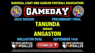 BLampGFA 2024 Preliminary Final Tanunda VS Angaston at the Willaston Oval [upl. by Nilatak]