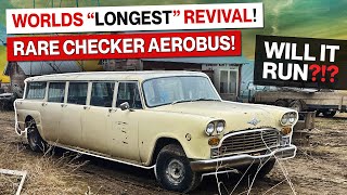 Abandoned 1974 Checker Motor Company Aerobus Will It Run 9 Door Military Airport Limousine [upl. by Immot]