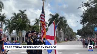 Cape Coral honors Veterans Day with annual parade [upl. by Annahvas]