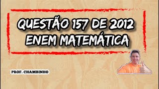 QUESTÃO 157 ENEM 2012 MATEMÁTICA  Um maquinista de trem ganha R 10000 por viagem e só pode viajar [upl. by Aiekahs]