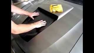 19992004 Mustang Center Hood Scoop Decal Installation [upl. by Nathanil]