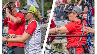 Irene Franchini v Ingrid Ronacher – compound women bronze  Terni 2022 3D Championships [upl. by Lletnohs]