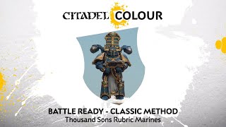 How to Paint Battle Ready Thousand Sons Rubric Marines – Classic Method [upl. by Diandra]