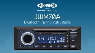 JENSEN® JWM70A  Bluetooth Pairing Instructions [upl. by Santiago507]