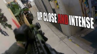 CQB GoPro Helmet Cam Footage  Up Close And Intense [upl. by Nanyk]