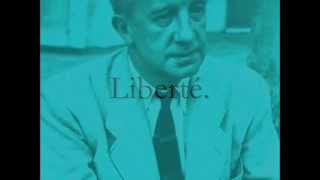 Paul Eluard  Gerard Philipe  Liberte [upl. by Slaohcin]