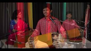 Pakhawaj Recital by Arijeet Banerjee Taal Dhamar14 Beats Harmonium by SMT Keya Banerjee [upl. by Namreh]