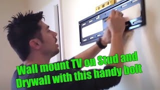 HOW TO HANG TV ON WALL MOUNT REVIEW [upl. by Enywad671]