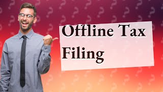 How to file an income tax return in offline mode [upl. by Aehtrod]